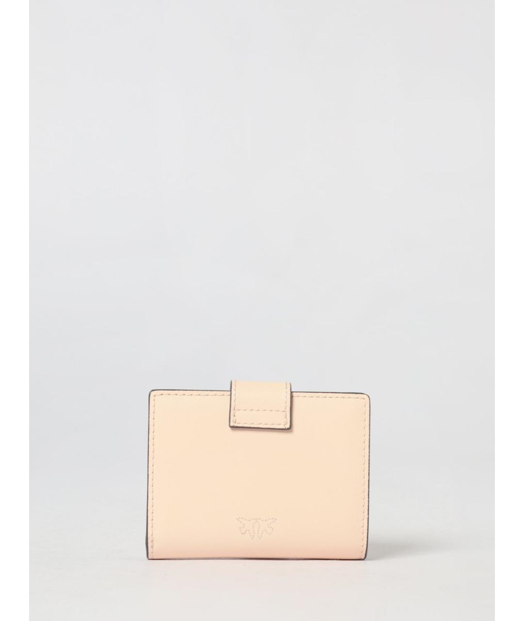 PINKO Розовый кожаный кошелек, фото 3