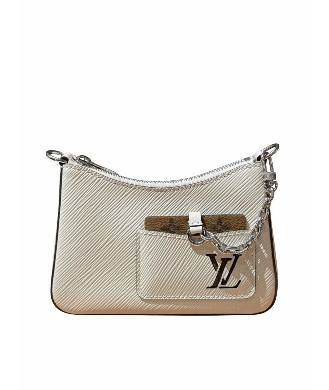 LOUIS VUITTON Белая кожаная сумка через плечо, фото 1