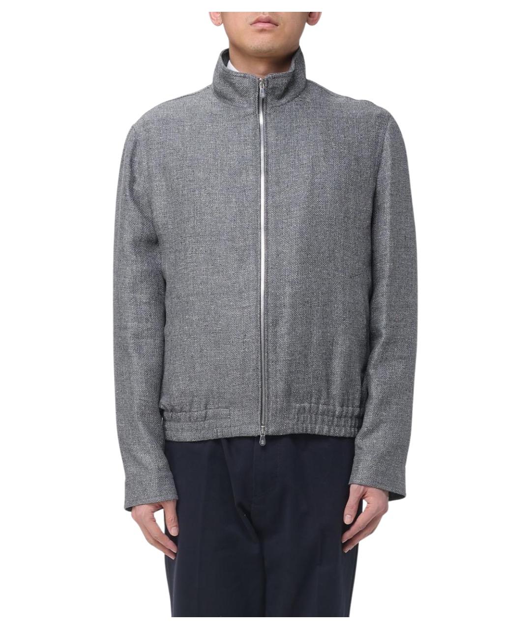 BRUNELLO CUCINELLI Серая шерстяная куртка, фото 1