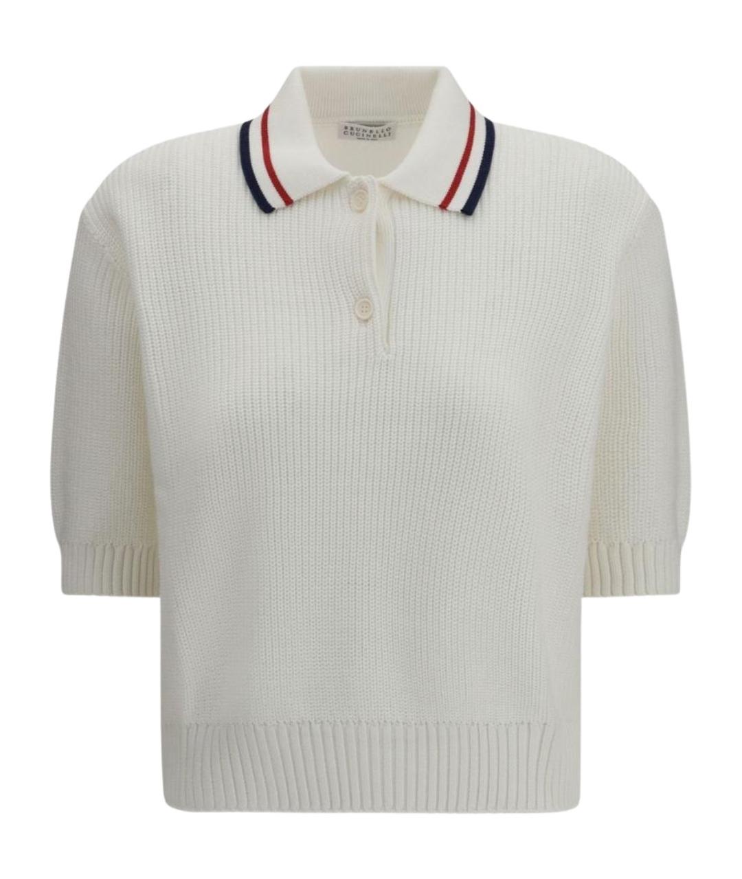 BRUNELLO CUCINELLI Бежевый хлопковый джемпер / свитер, фото 1