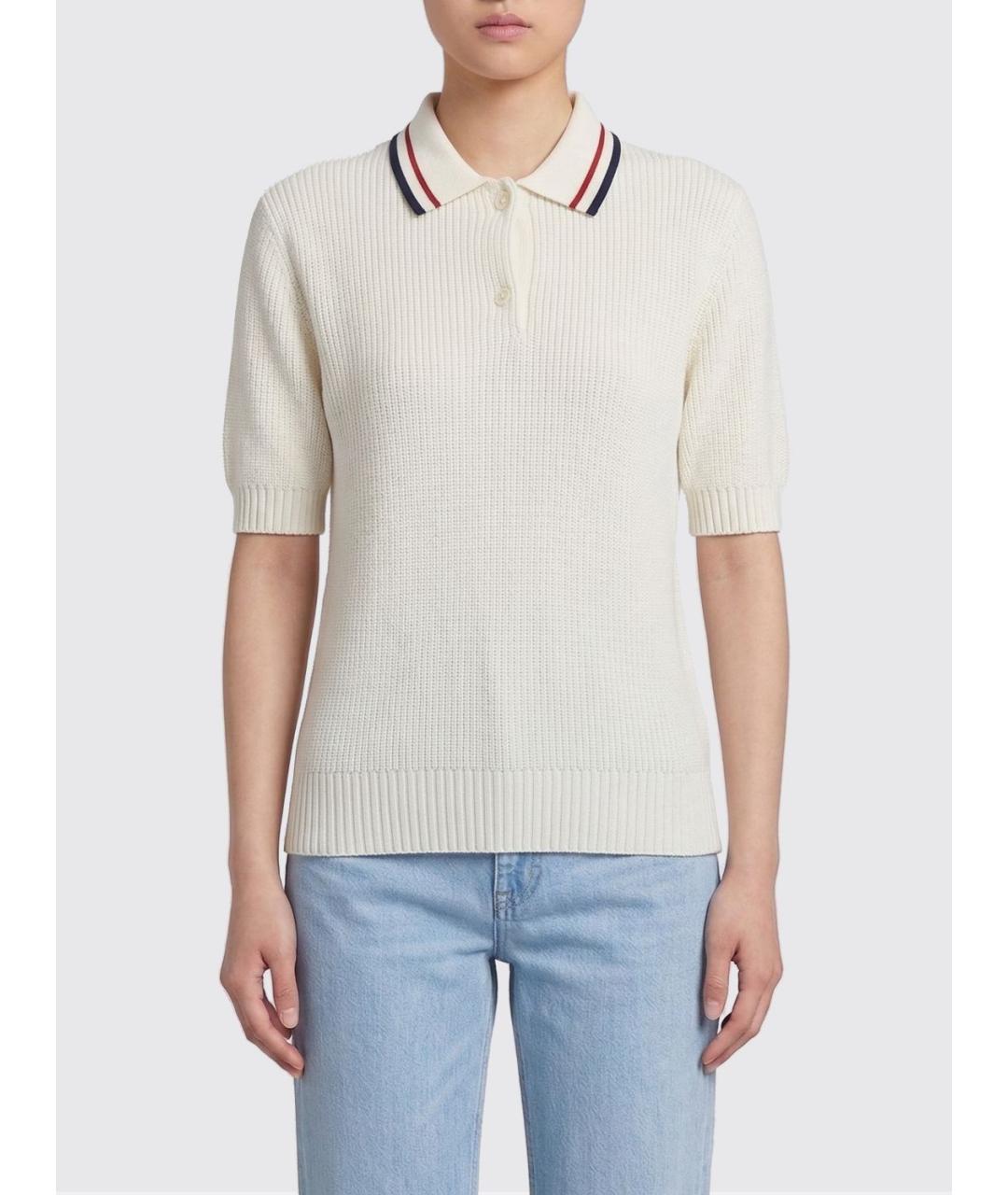 BRUNELLO CUCINELLI Бежевый хлопковый джемпер / свитер, фото 2