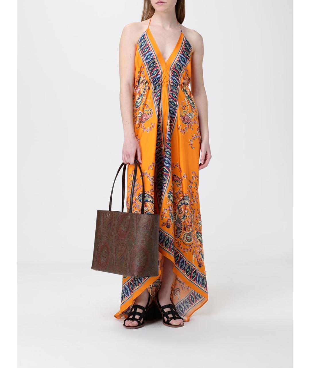 ETRO Коричневая хлопковая сумка через плечо, фото 2