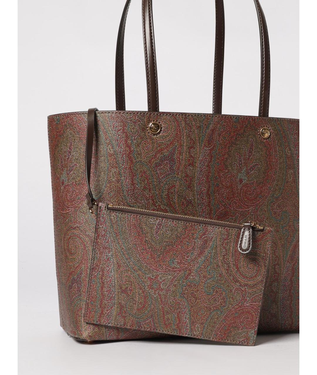 ETRO Коричневая хлопковая сумка через плечо, фото 4