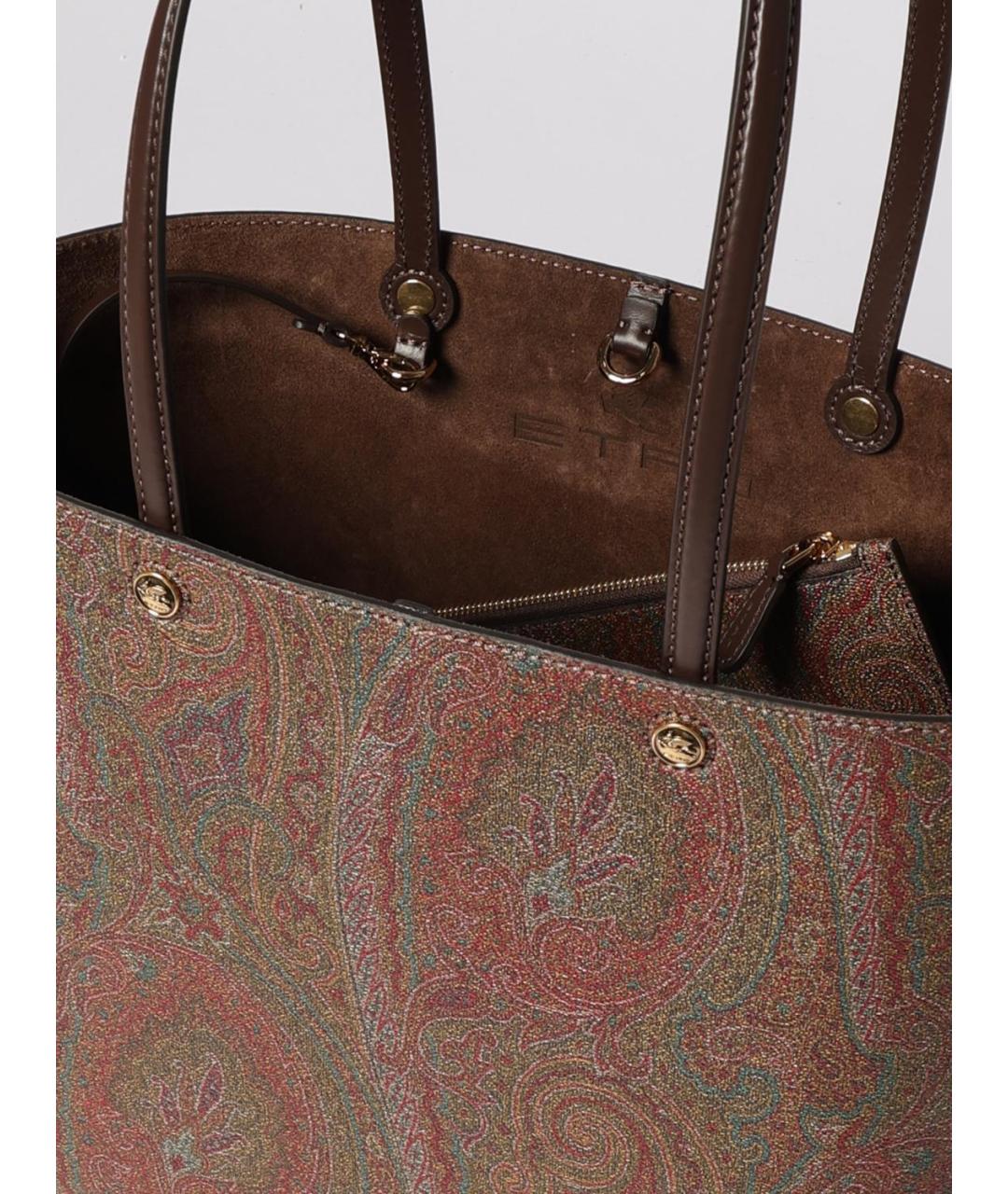 ETRO Коричневая хлопковая сумка через плечо, фото 5
