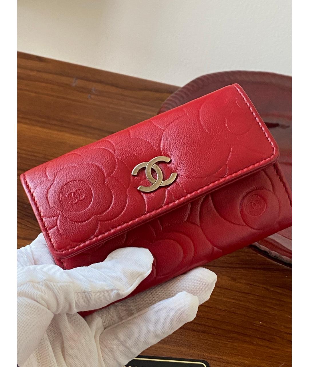 CHANEL Красный кошелек, фото 2