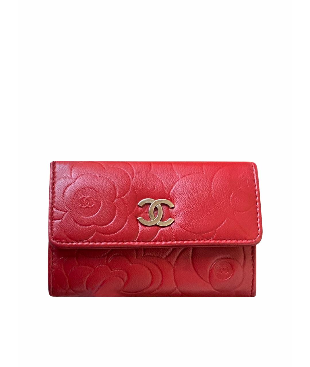 CHANEL Красный кошелек, фото 1