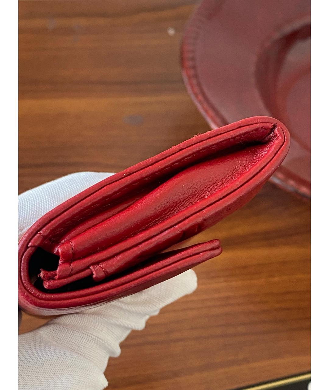 CHANEL Красный кошелек, фото 4