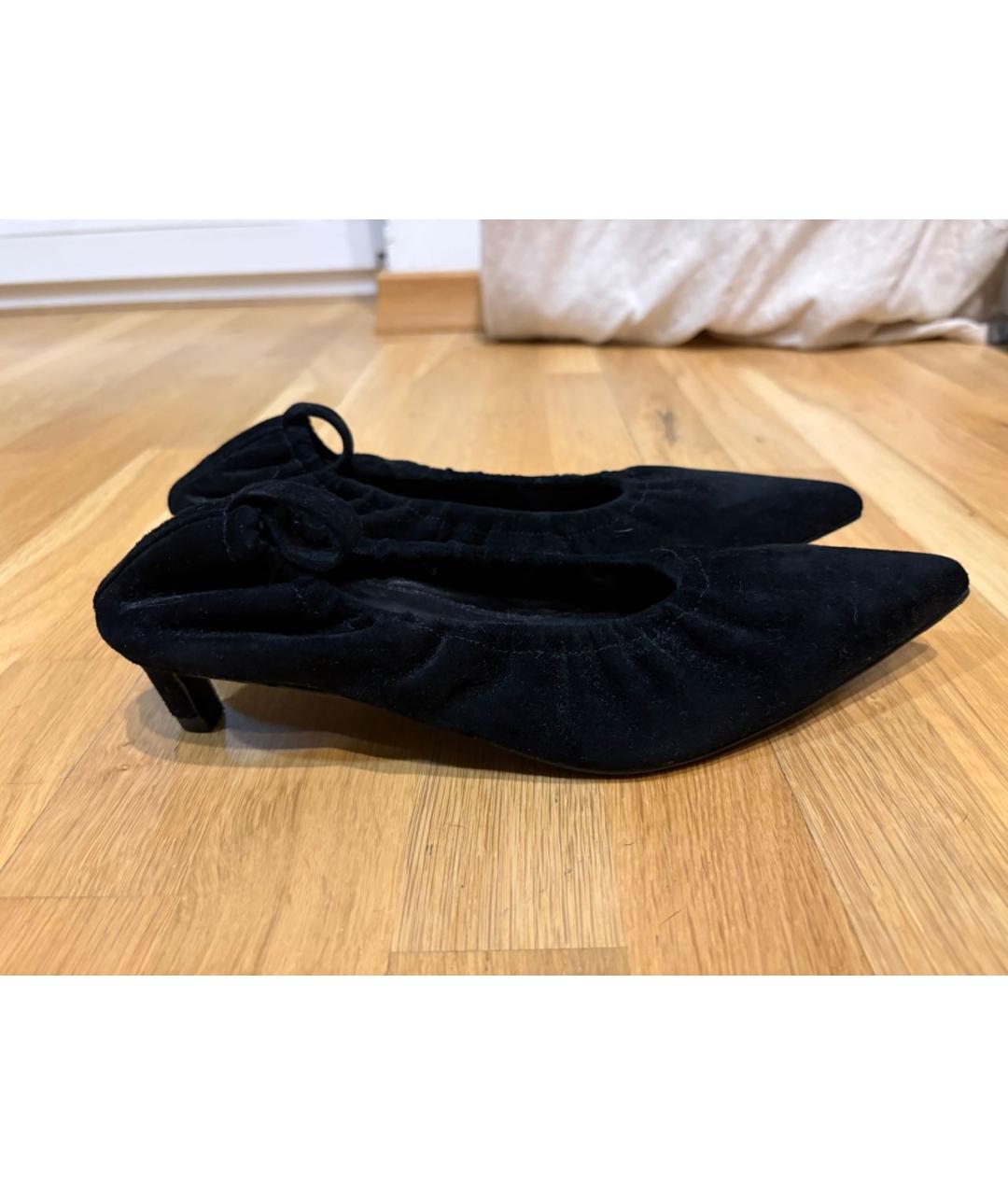 12 STOREEZ Черные замшевые туфли, фото 5