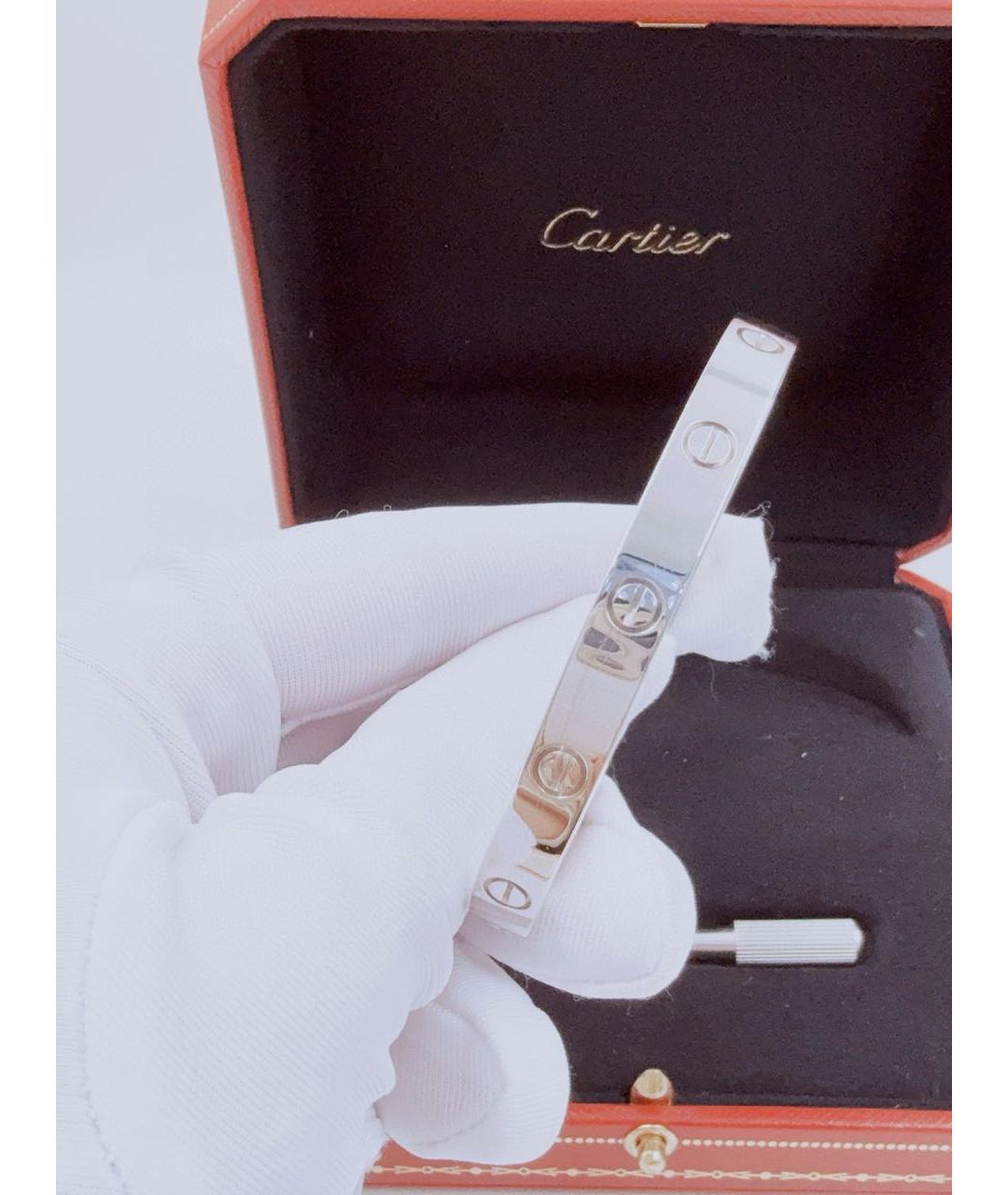 CARTIER Серебрянный браслет из белого золота, фото 4