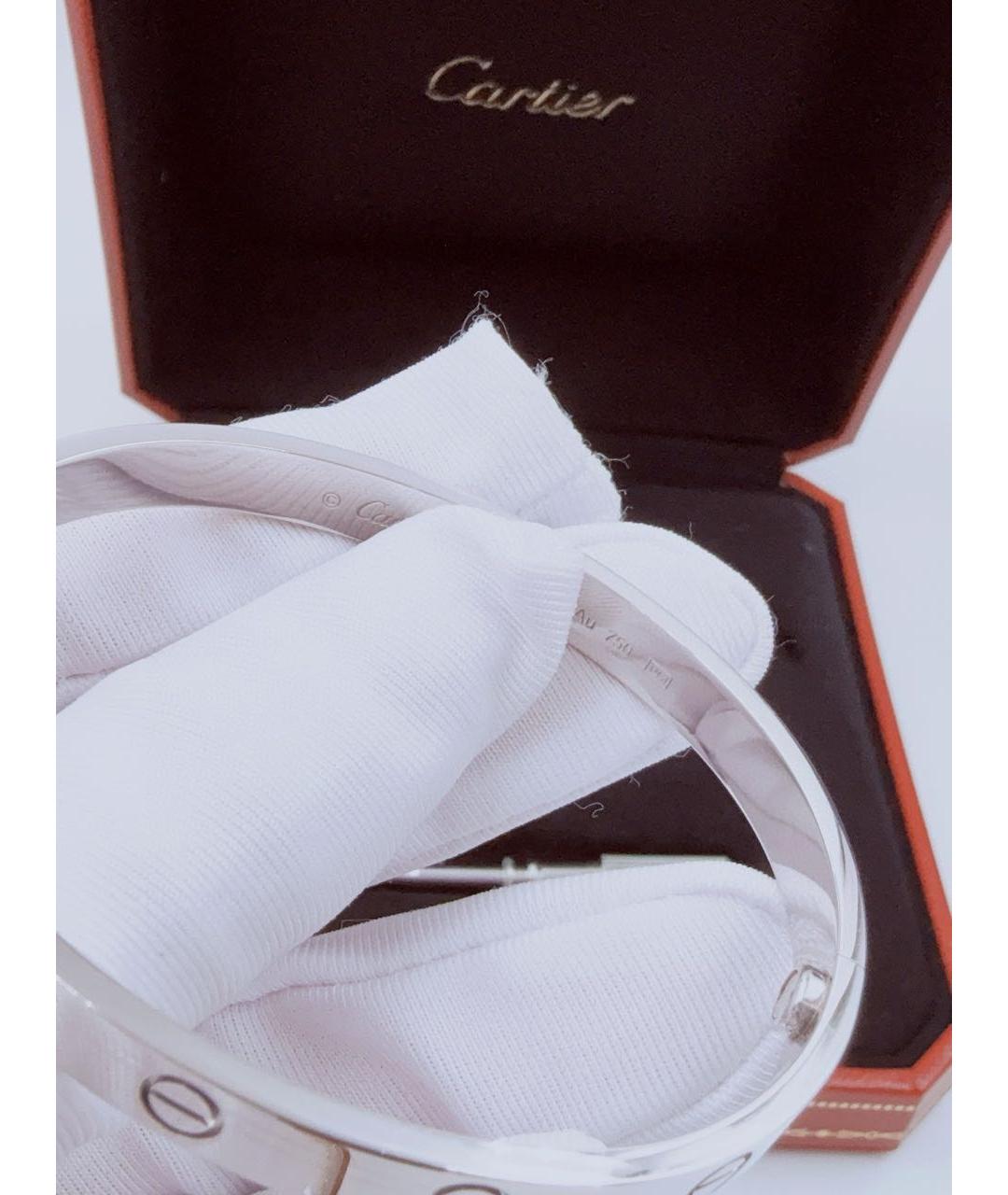 CARTIER Серебрянный браслет из белого золота, фото 7