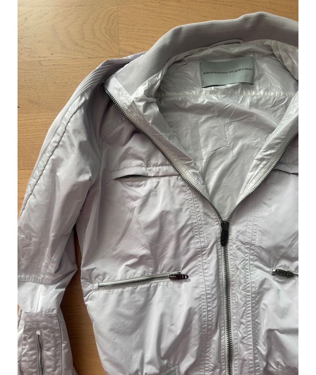 ERMANNO SCERVINO Серая полиэстеровая куртка, фото 3