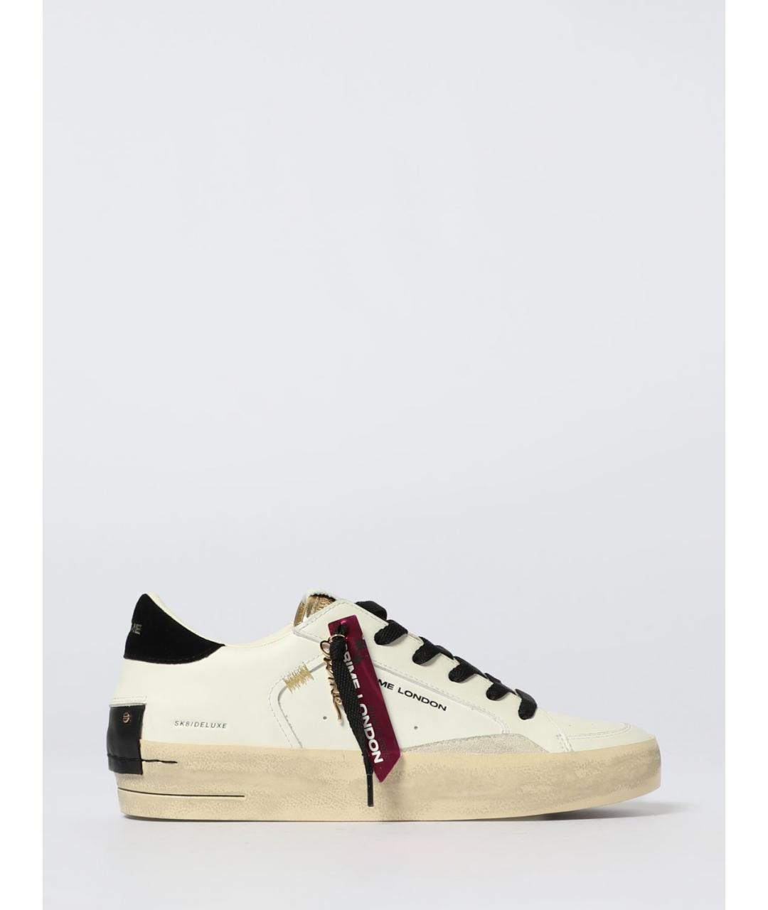 CRIME LONDON Белые кожаные кеды, фото 4