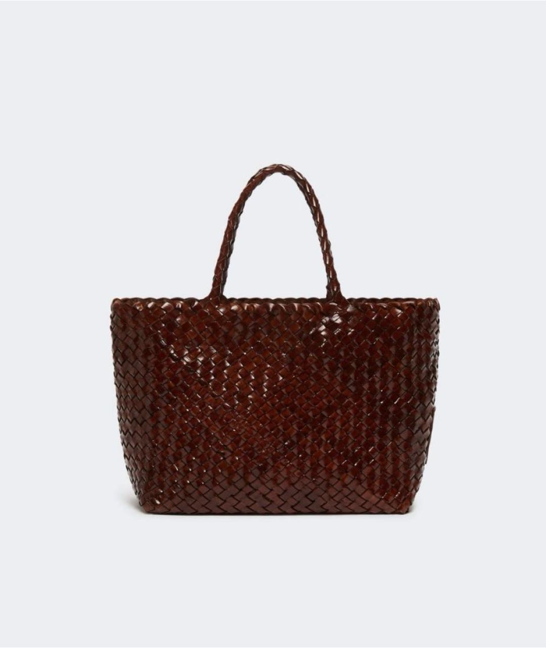 WEEKEND MAX MARA Коричневая кожаная сумка тоут, фото 6