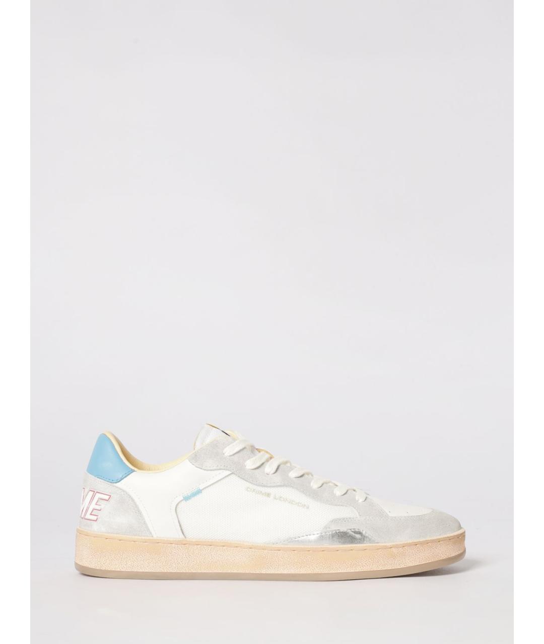 CRIME LONDON Белые кожаные низкие кроссовки / кеды, фото 4