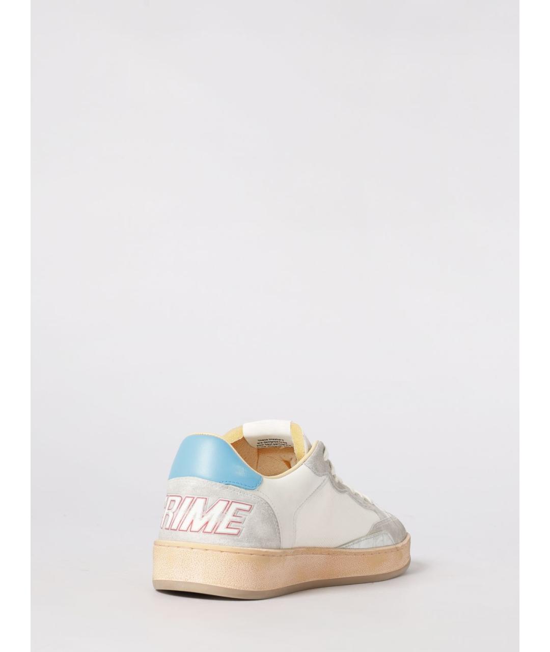 CRIME LONDON Белые кожаные низкие кроссовки / кеды, фото 3