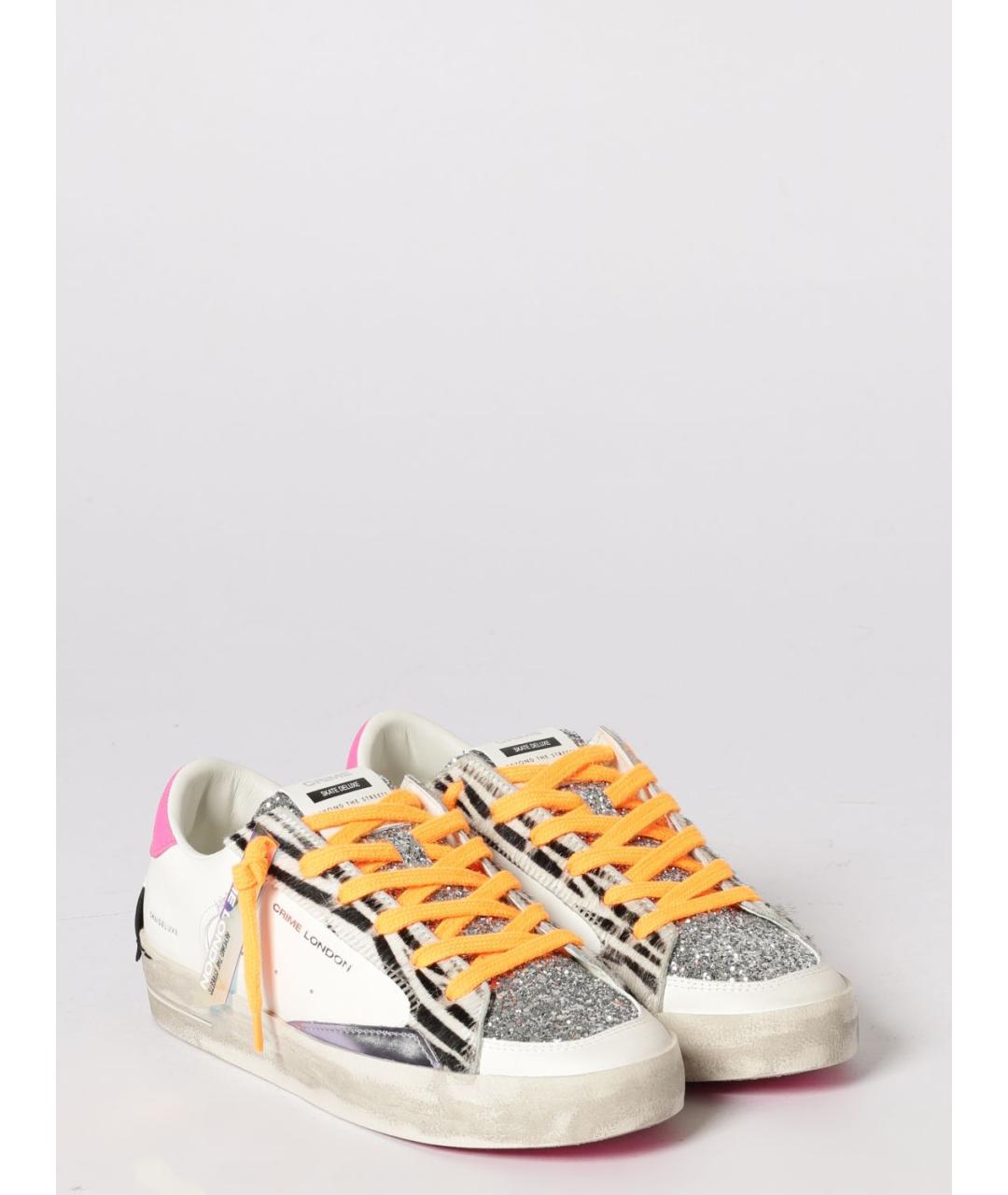 CRIME LONDON Белые кожаные кеды, фото 2