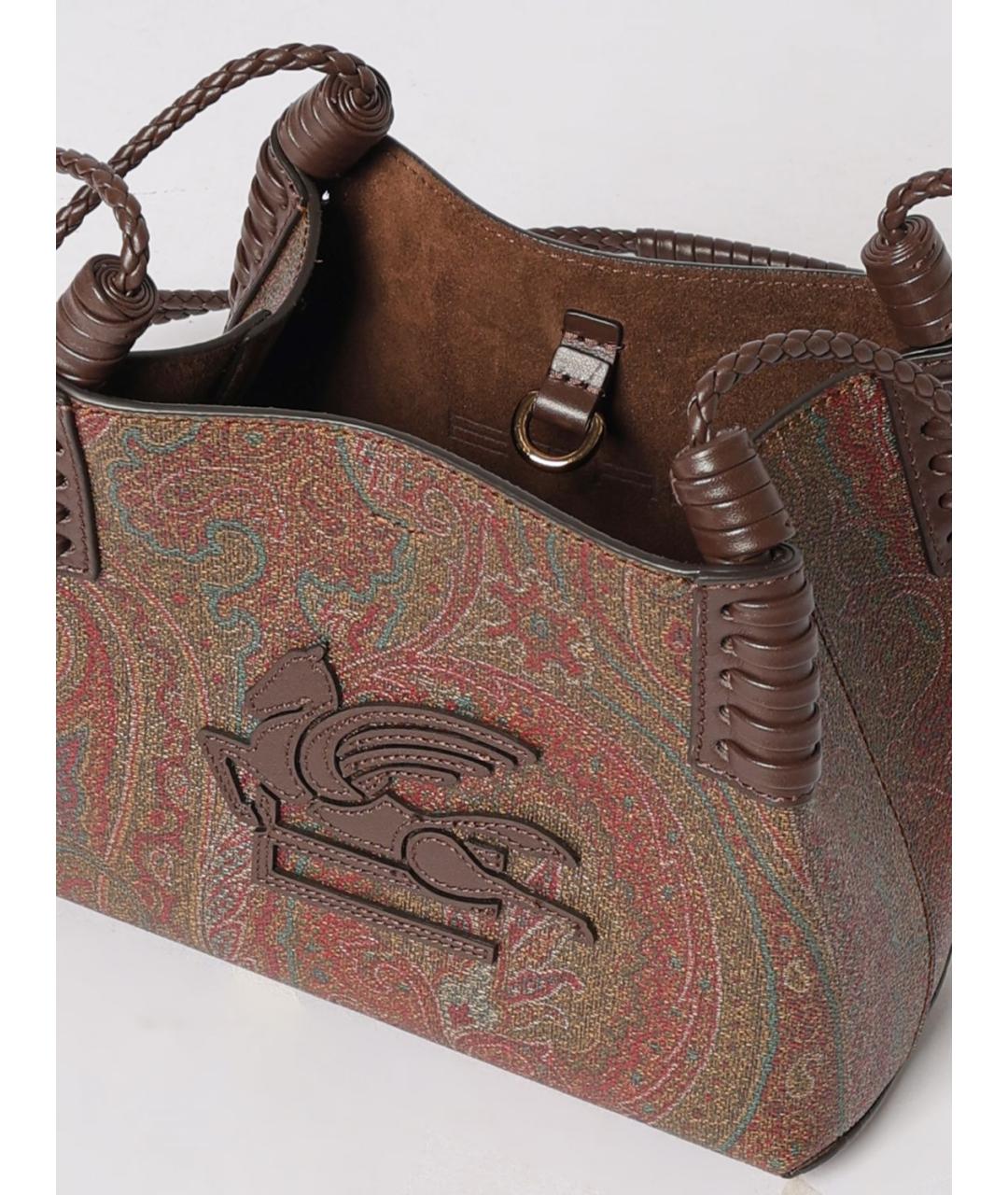 ETRO Коричневая хлопковая сумка через плечо, фото 5