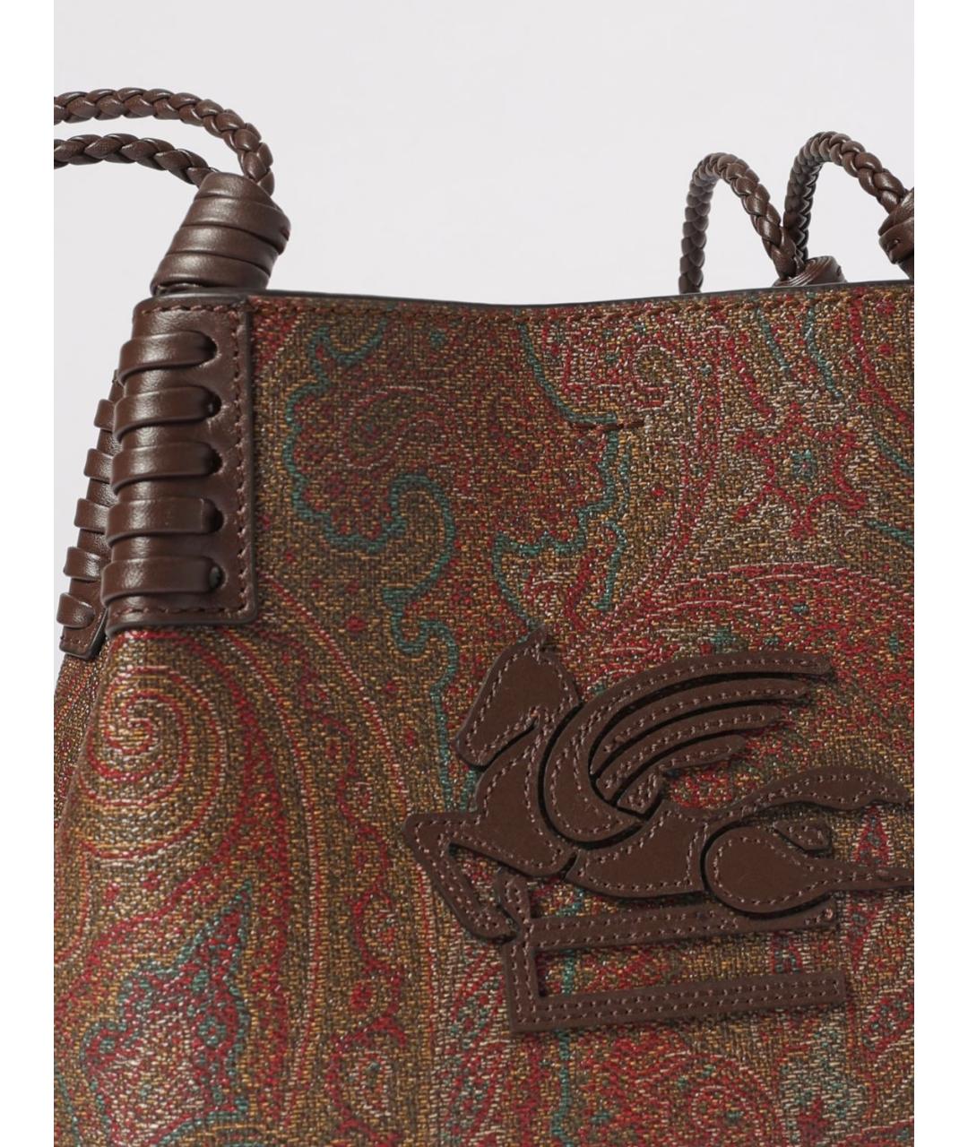 ETRO Коричневая хлопковая сумка через плечо, фото 4