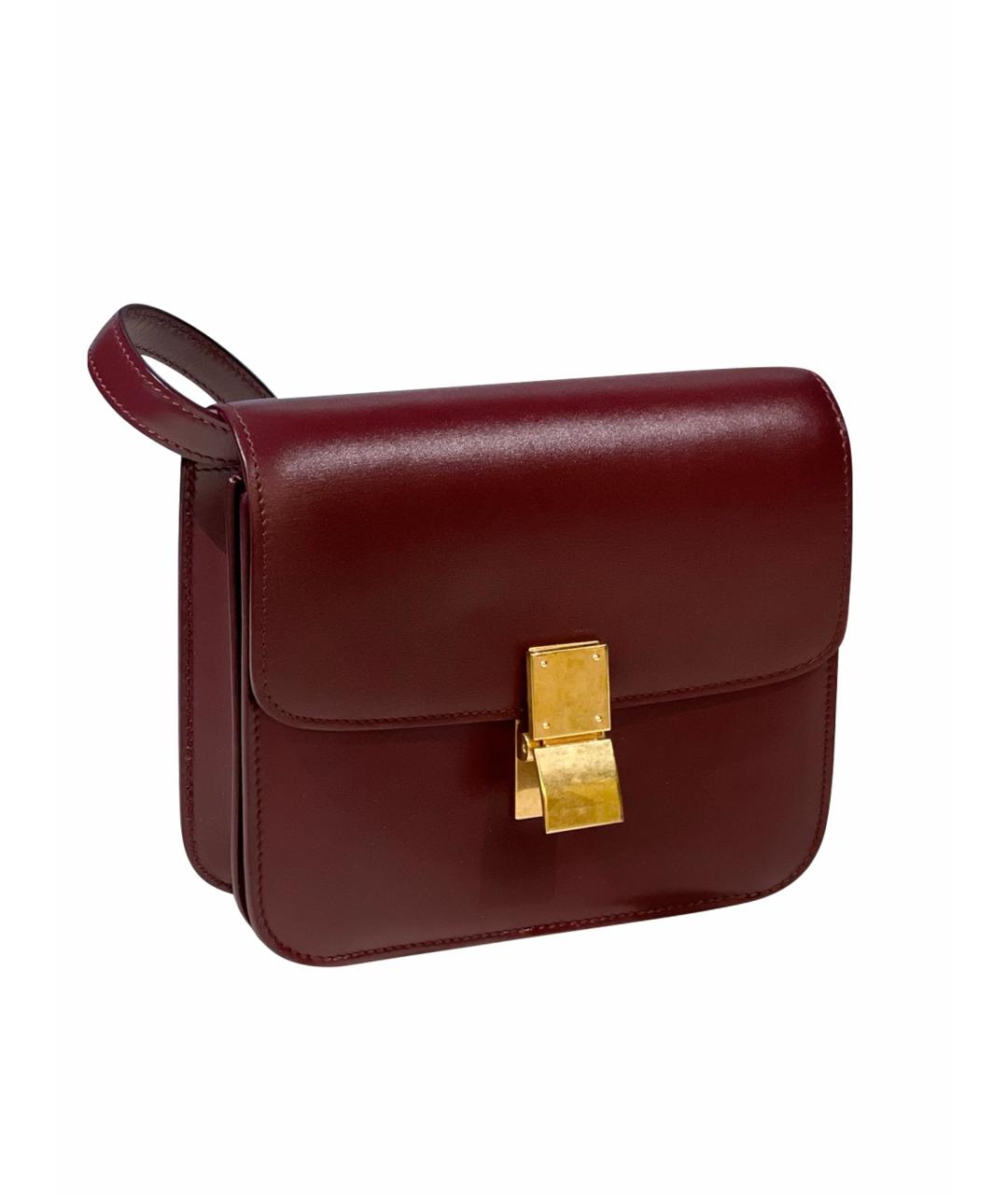 CELINE Красная кожаная сумка через плечо, фото 1