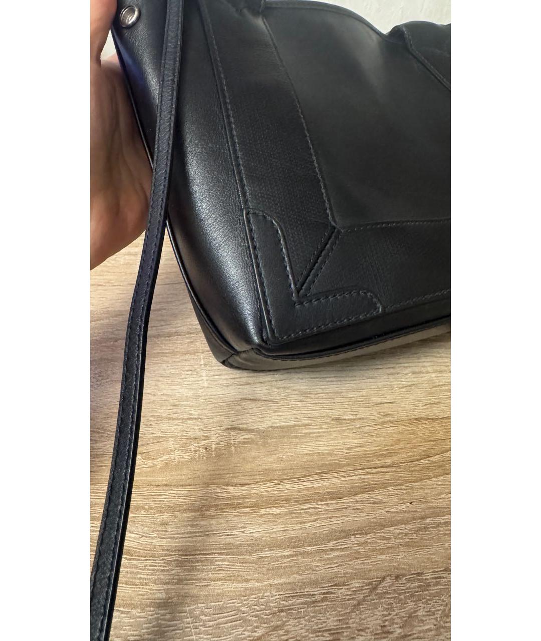 BALENCIAGA Черная кожаная сумка тоут, фото 6