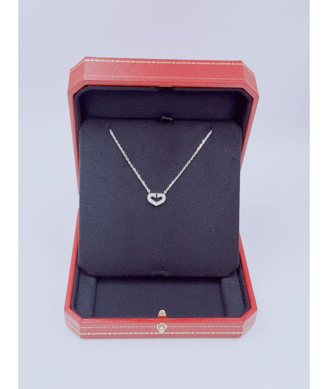 CARTIER Серебряное колье из белого золота, фото 6