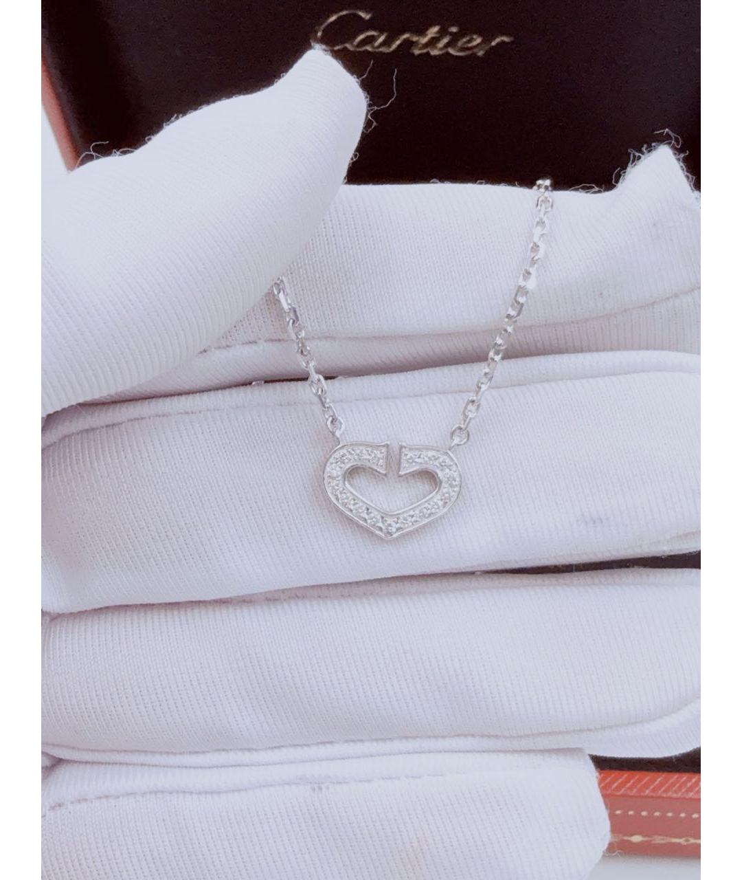 CARTIER Серебряное колье из белого золота, фото 7