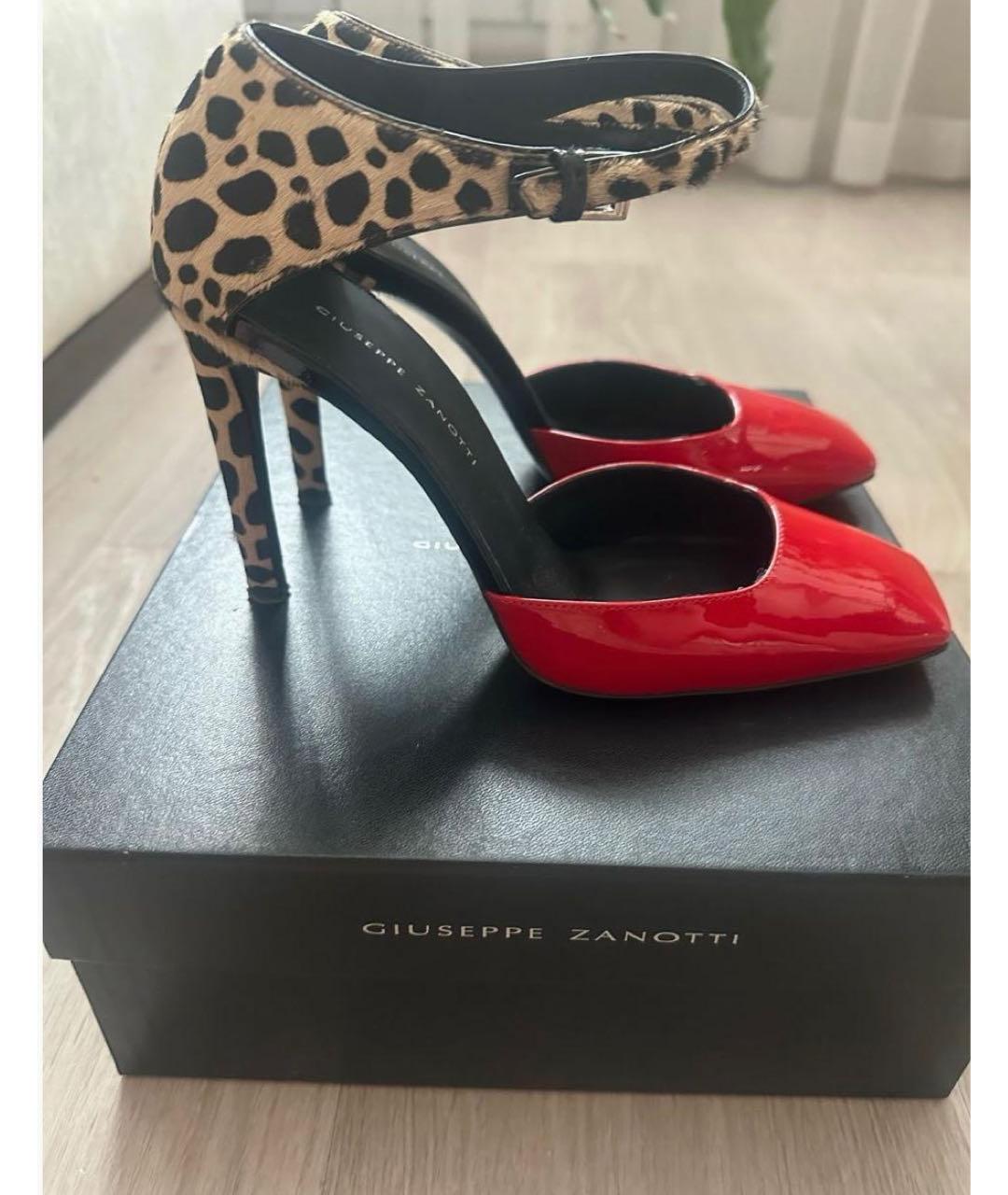 GIUSEPPE ZANOTTI DESIGN Красные туфли из лакированной кожи, фото 8