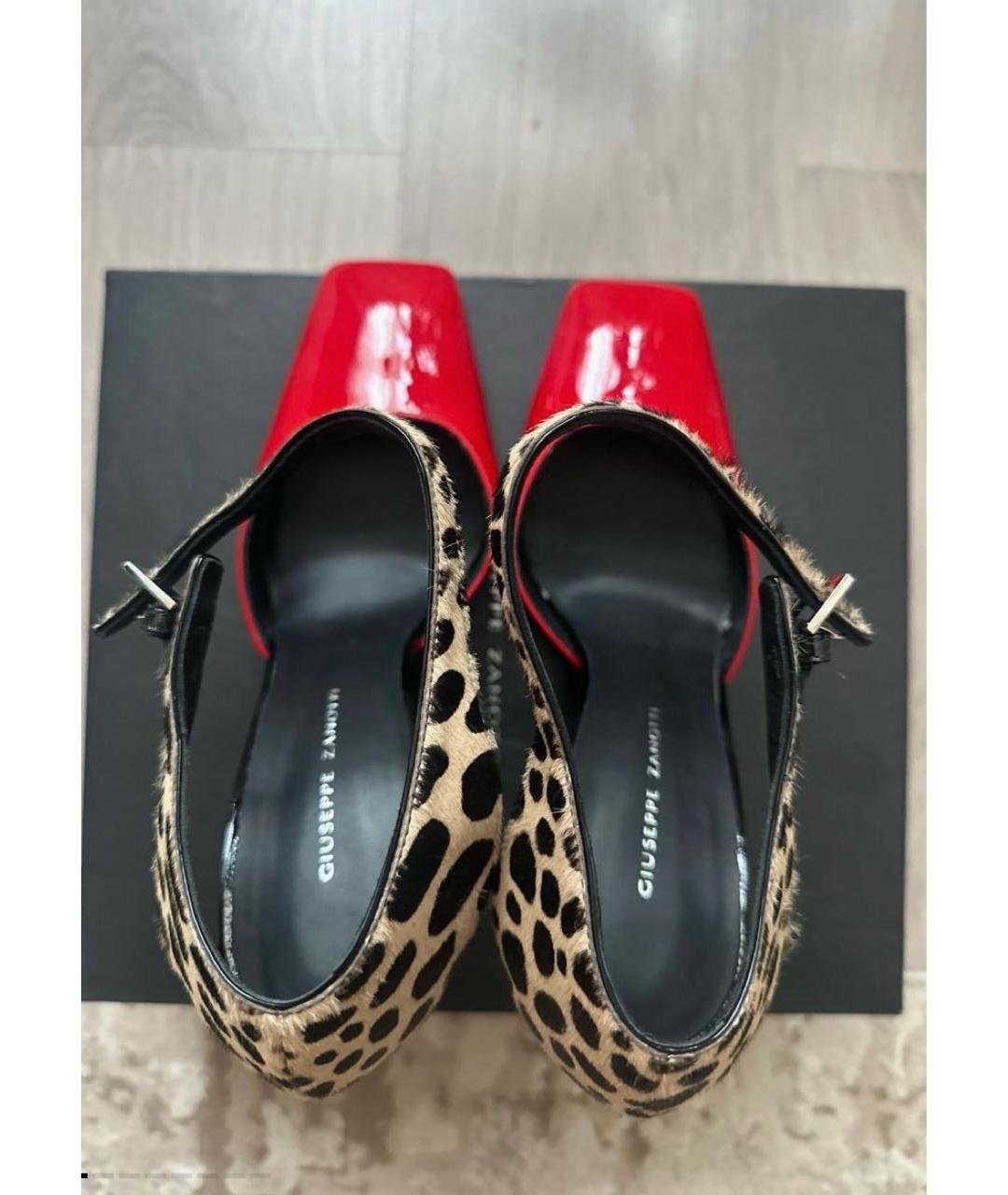 GIUSEPPE ZANOTTI DESIGN Красные туфли из лакированной кожи, фото 3