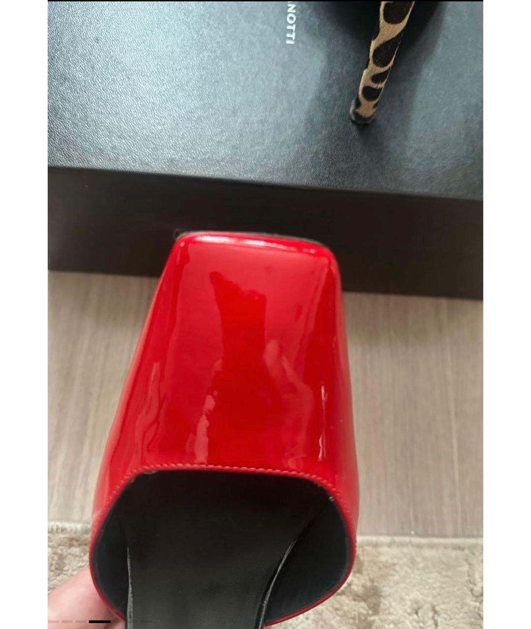 GIUSEPPE ZANOTTI DESIGN Красные туфли из лакированной кожи, фото 6