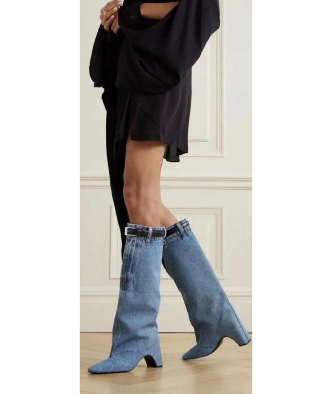 COPERNI Голубые текстильные сапоги, фото 5