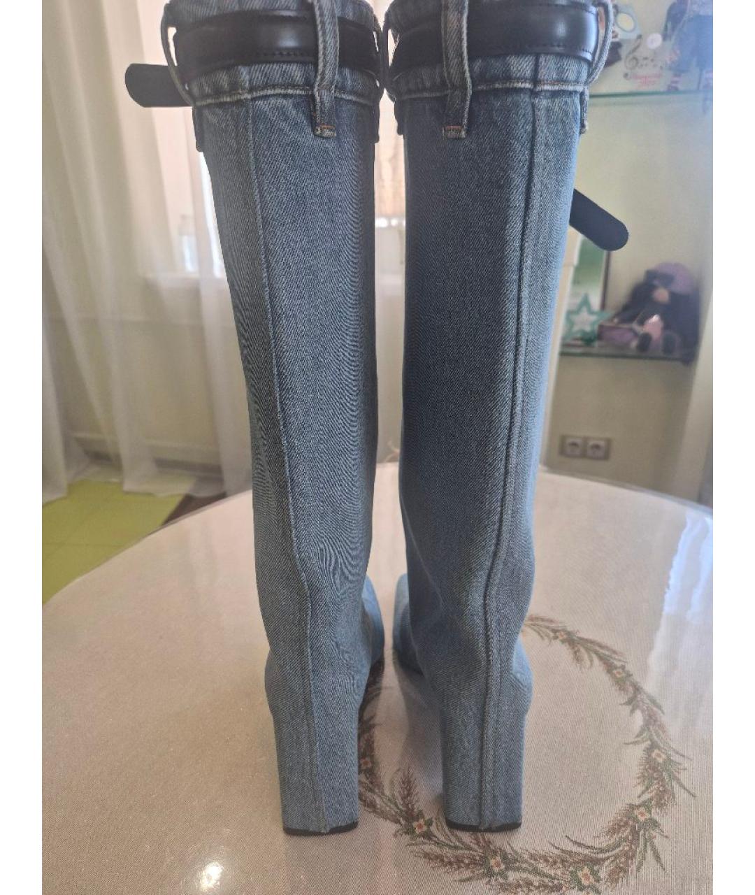 COPERNI Голубые текстильные сапоги, фото 4