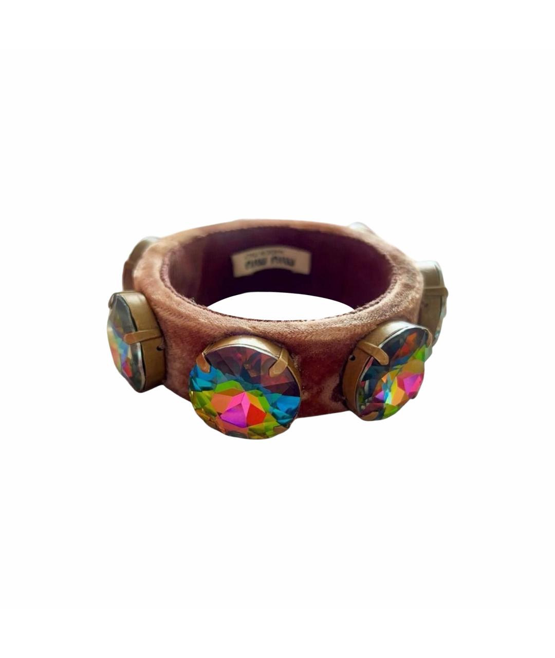 MIU MIU Бежевый браслет, фото 1