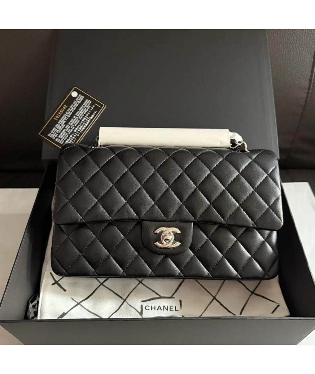 CHANEL Черная кожаная сумка тоут, фото 2