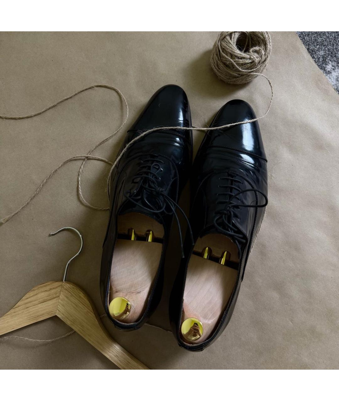 CORNELIANI Черные туфли из лакированной кожи, фото 3