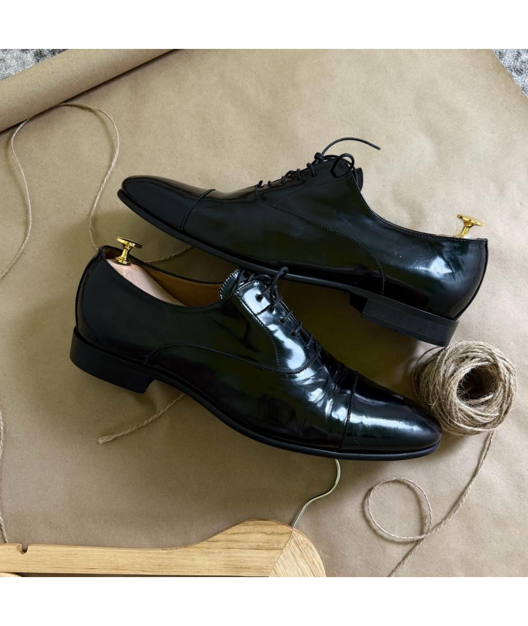 CORNELIANI Черные туфли из лакированной кожи, фото 6