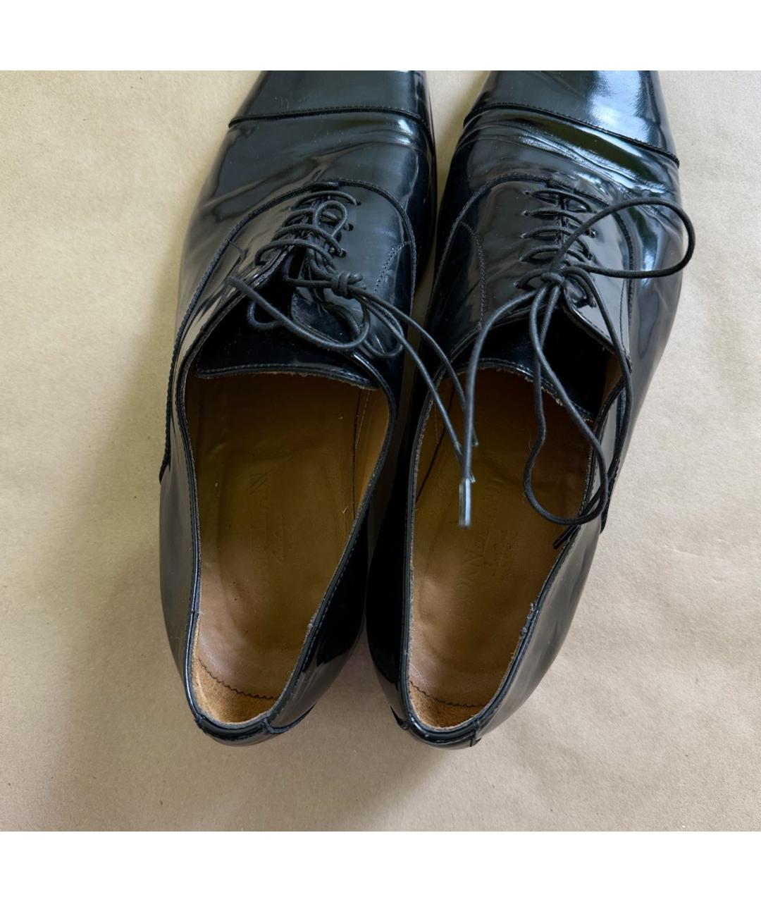 CORNELIANI Черные туфли из лакированной кожи, фото 4
