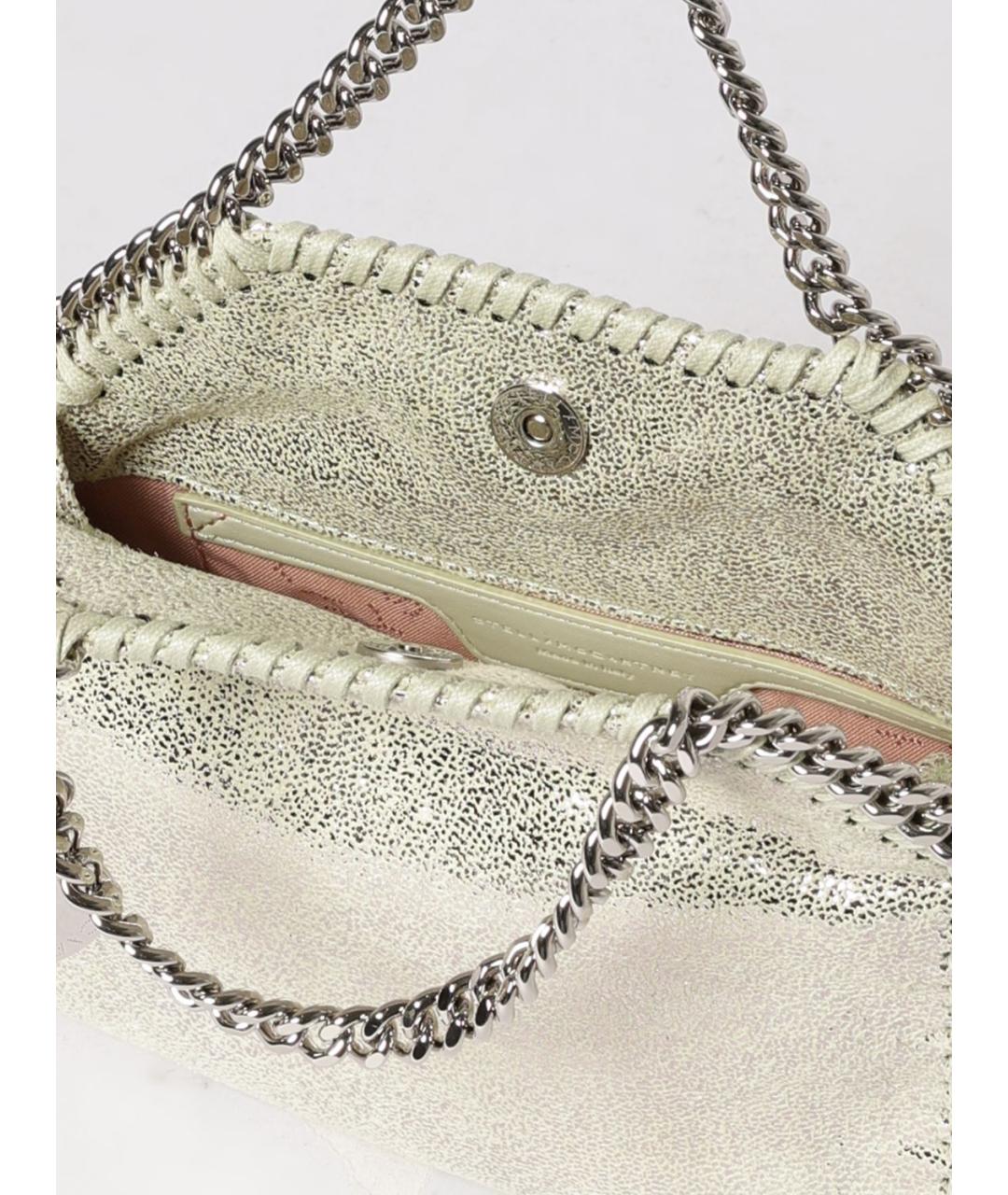 STELLA MCCARTNEY Золотая синтетическая сумка через плечо, фото 5