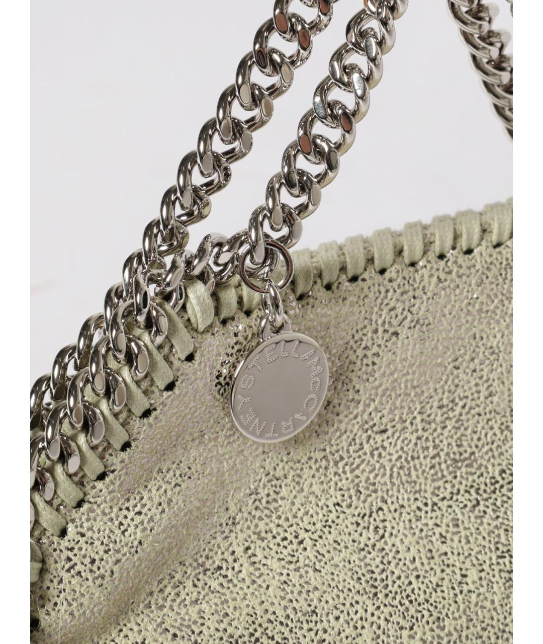 STELLA MCCARTNEY Золотая синтетическая сумка через плечо, фото 4