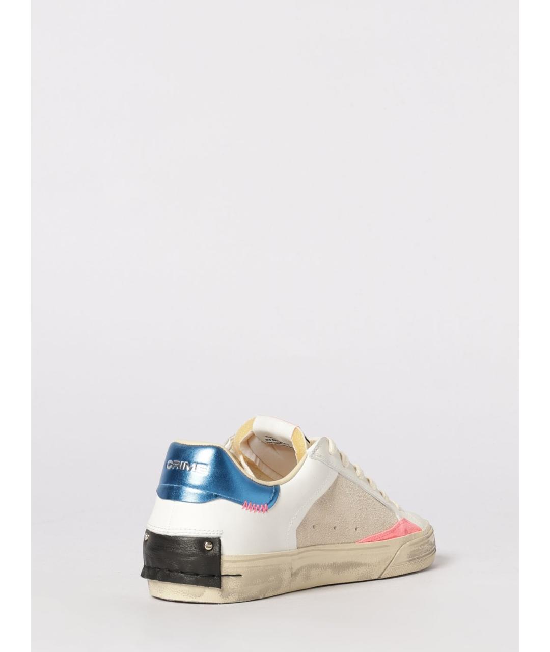 CRIME LONDON Бежевые кожаные кеды, фото 3