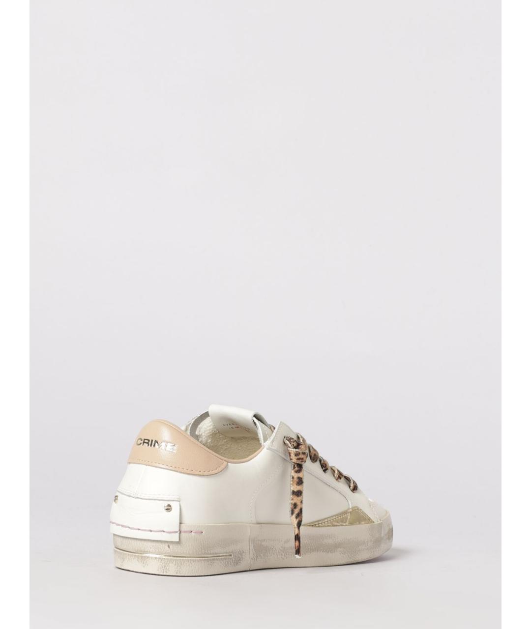 CRIME LONDON Белые кожаные кеды, фото 3