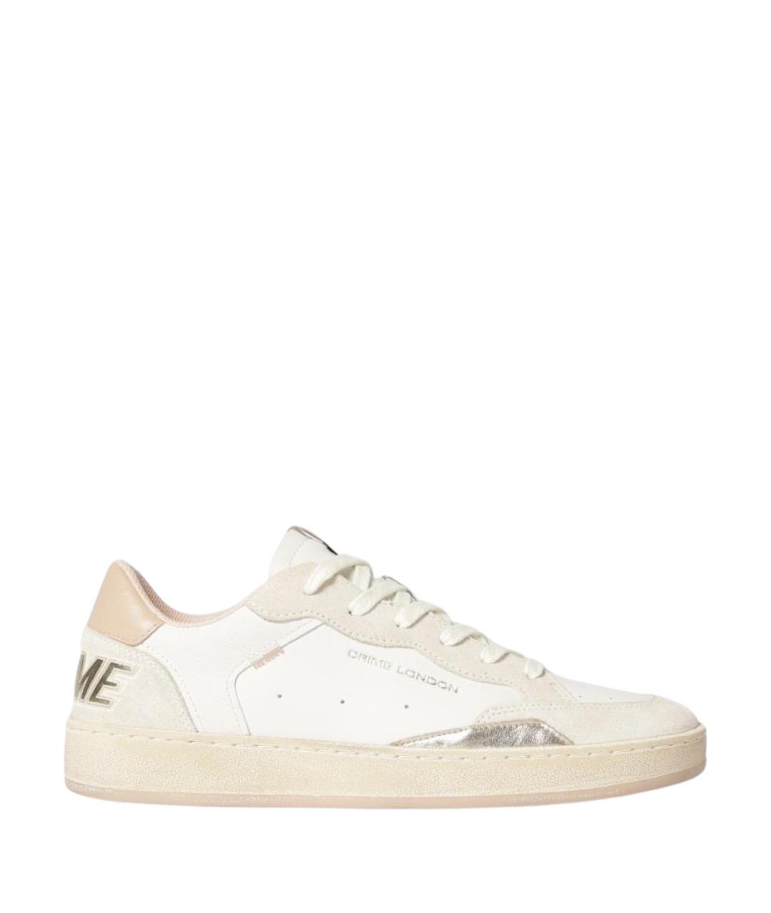 CRIME LONDON Белые кожаные кеды, фото 1