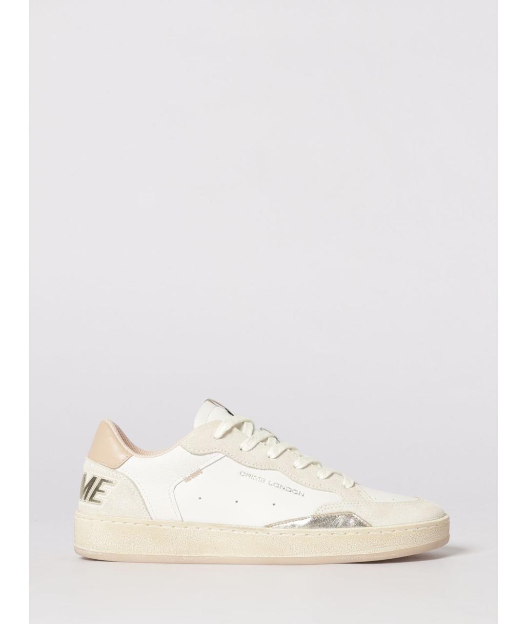 CRIME LONDON Белые кожаные кеды, фото 4