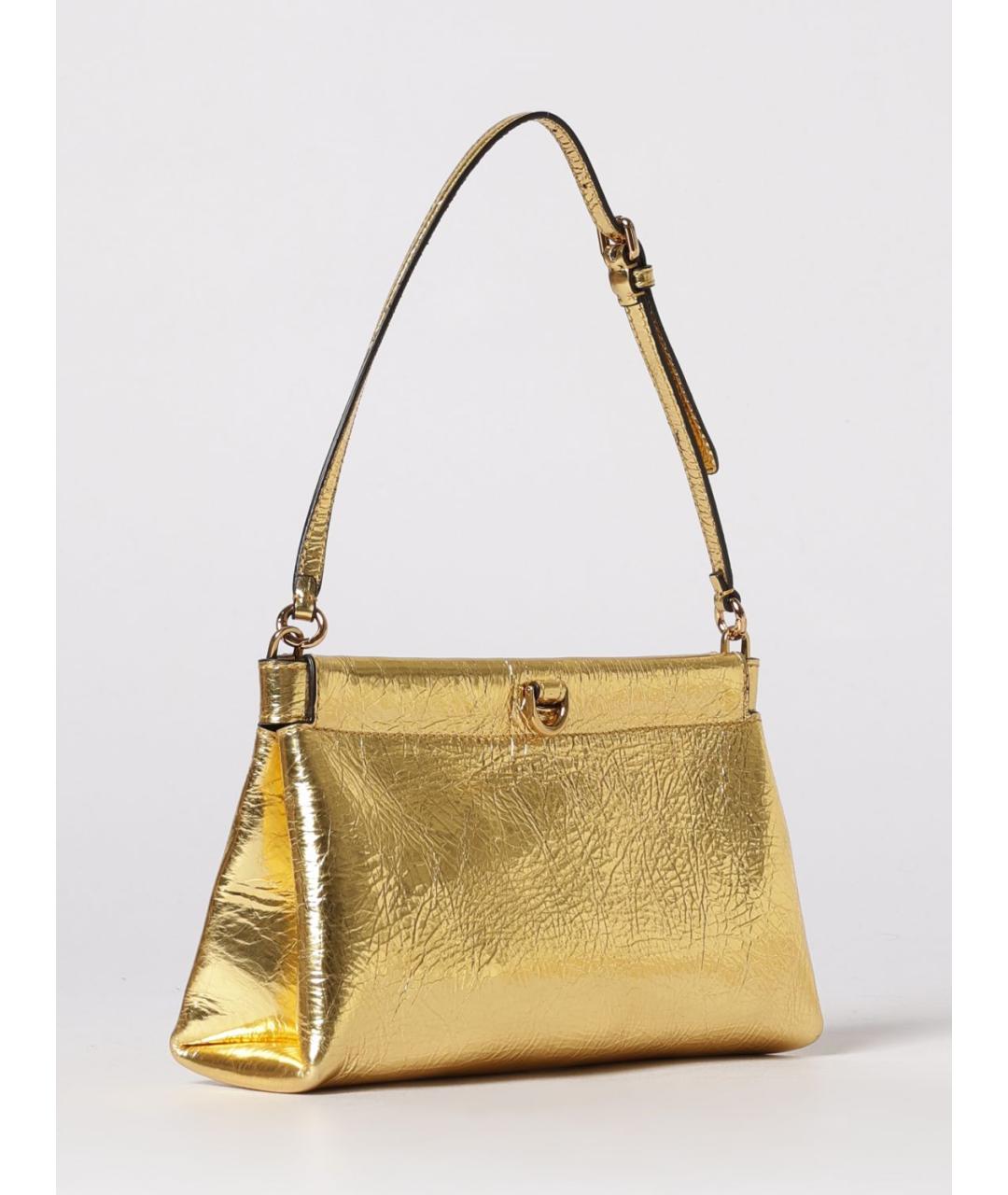 ETRO Золотая сумка с короткими ручками, фото 3