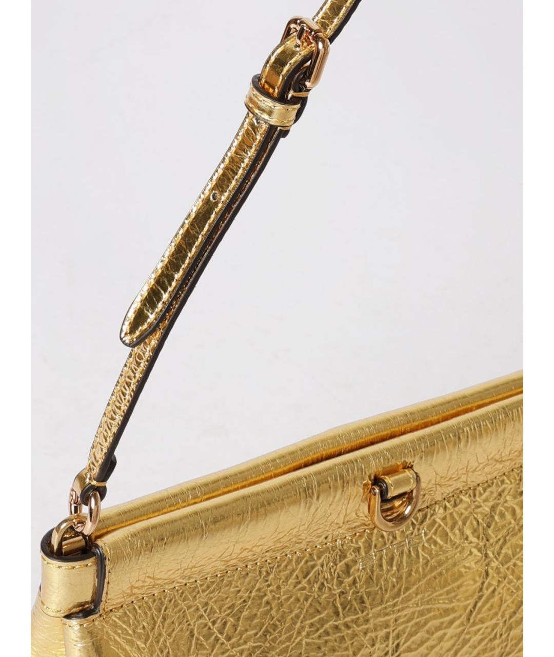 ETRO Золотая сумка с короткими ручками, фото 4