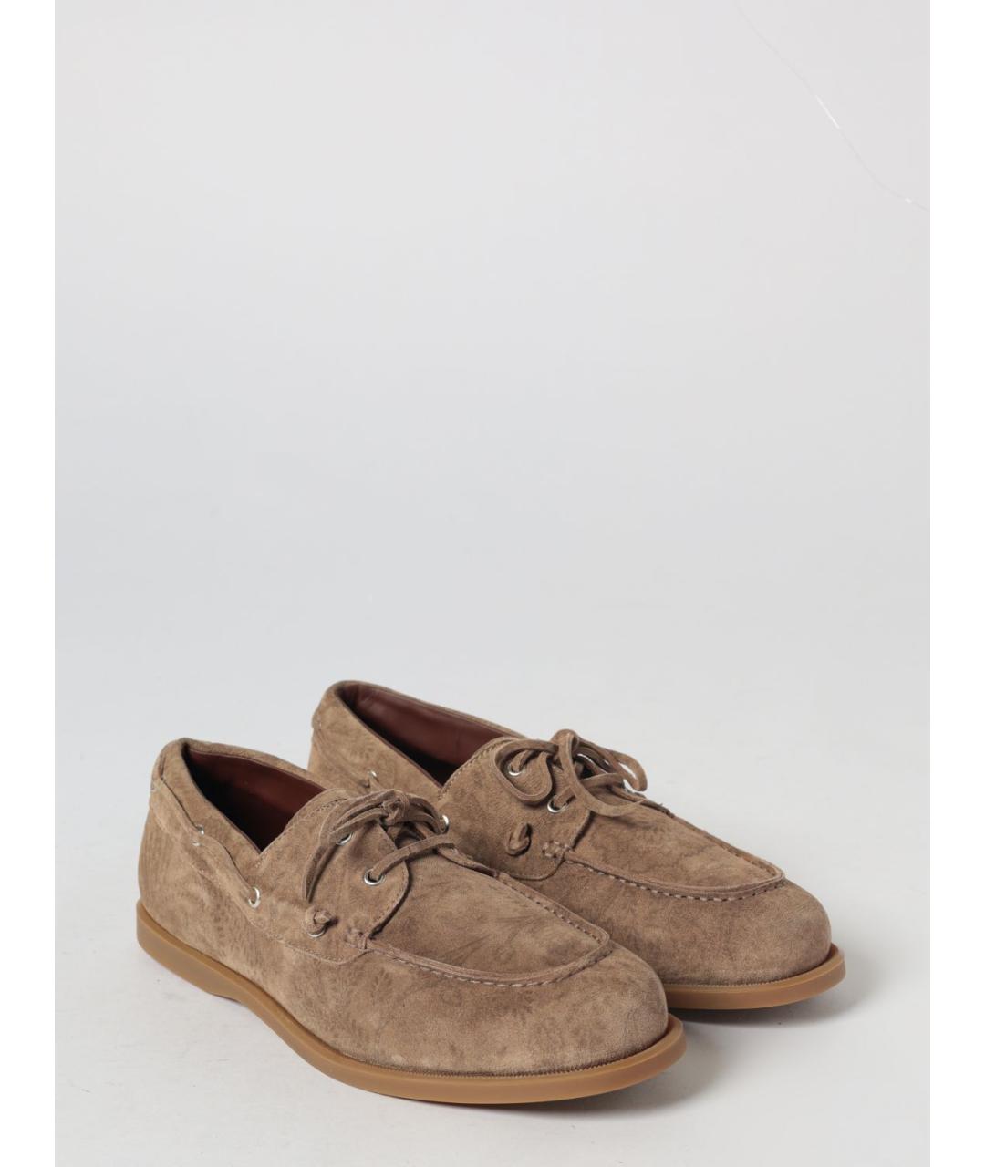 ETRO Бежевые кожаные лоферы, фото 2