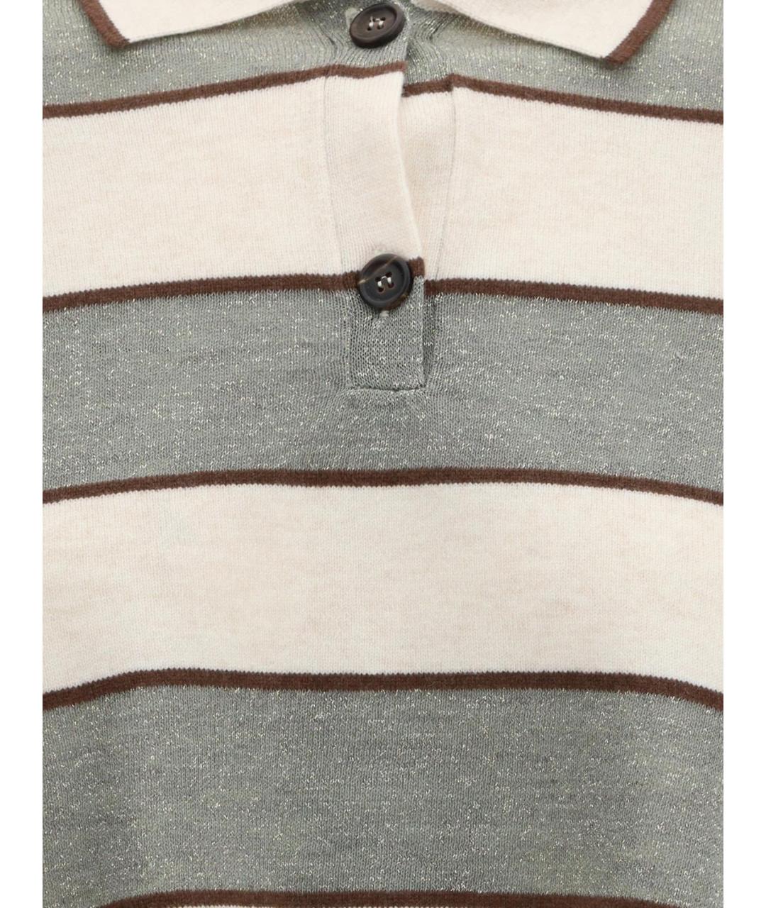 BRUNELLO CUCINELLI Белая шерстяная блузы, фото 3