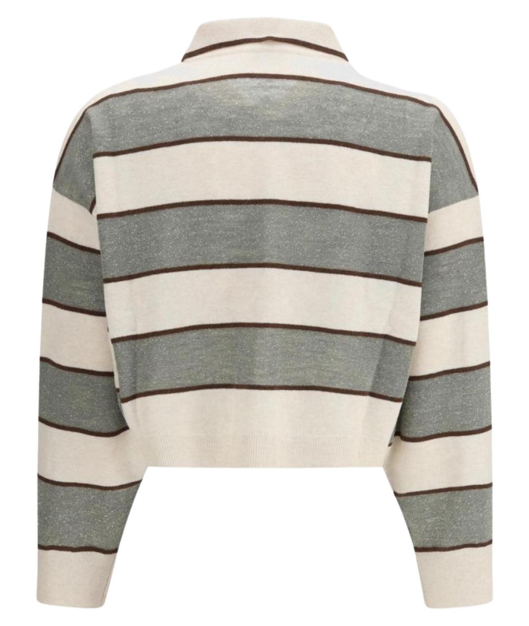 BRUNELLO CUCINELLI Белая шерстяная блузы, фото 2