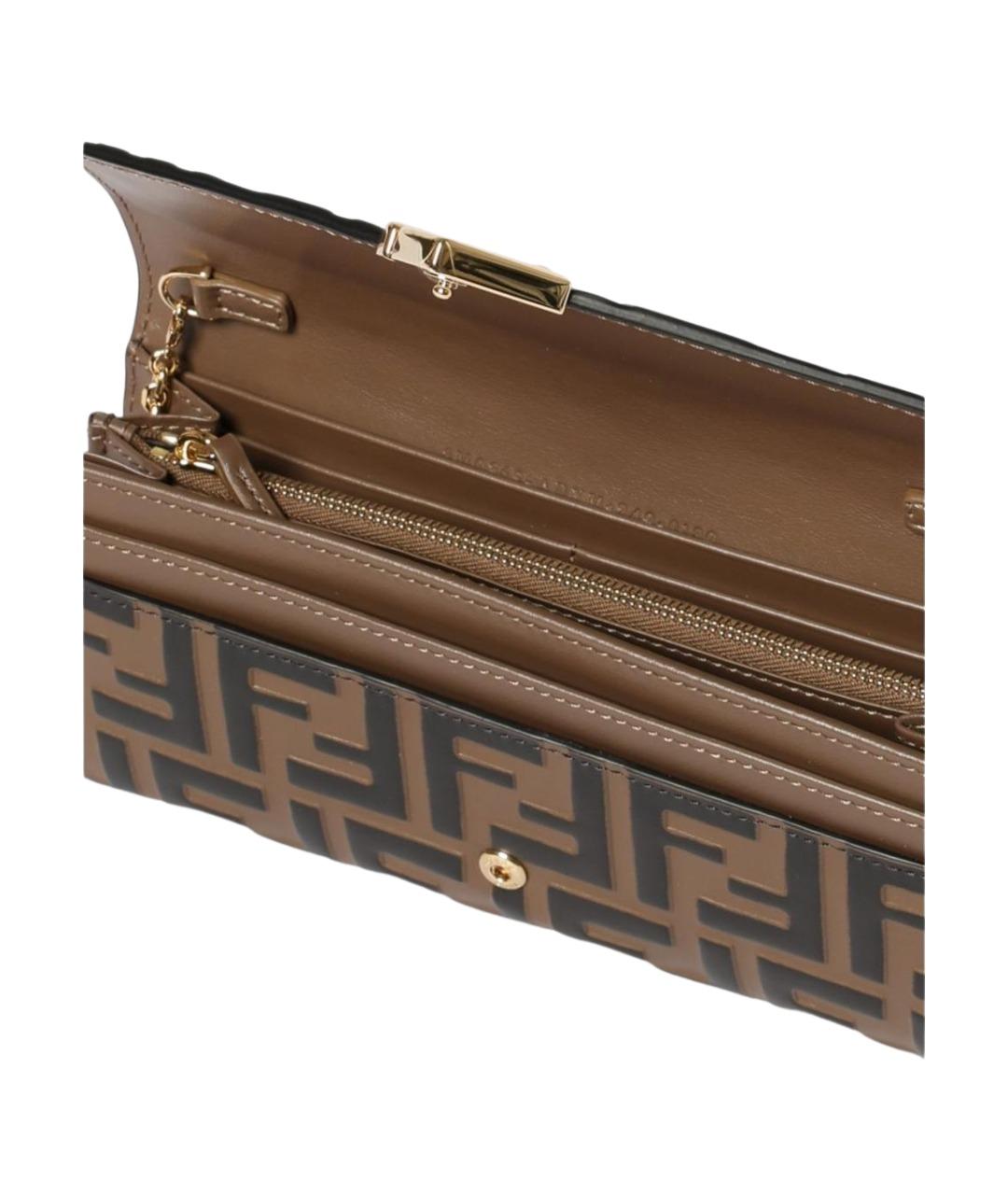FENDI Коричневый кошелек, фото 5