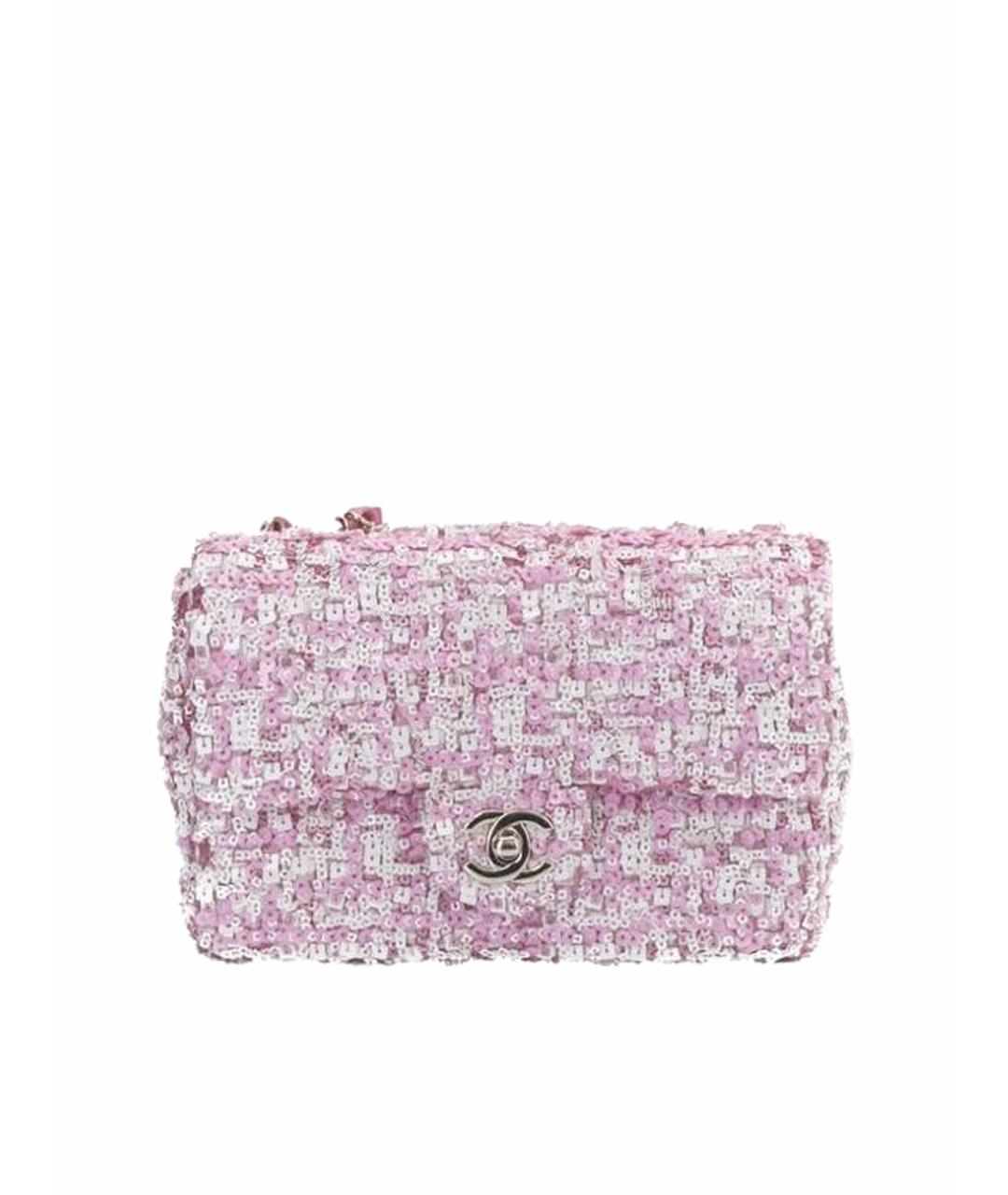 CHANEL Розовая твидовая сумка тоут, фото 1