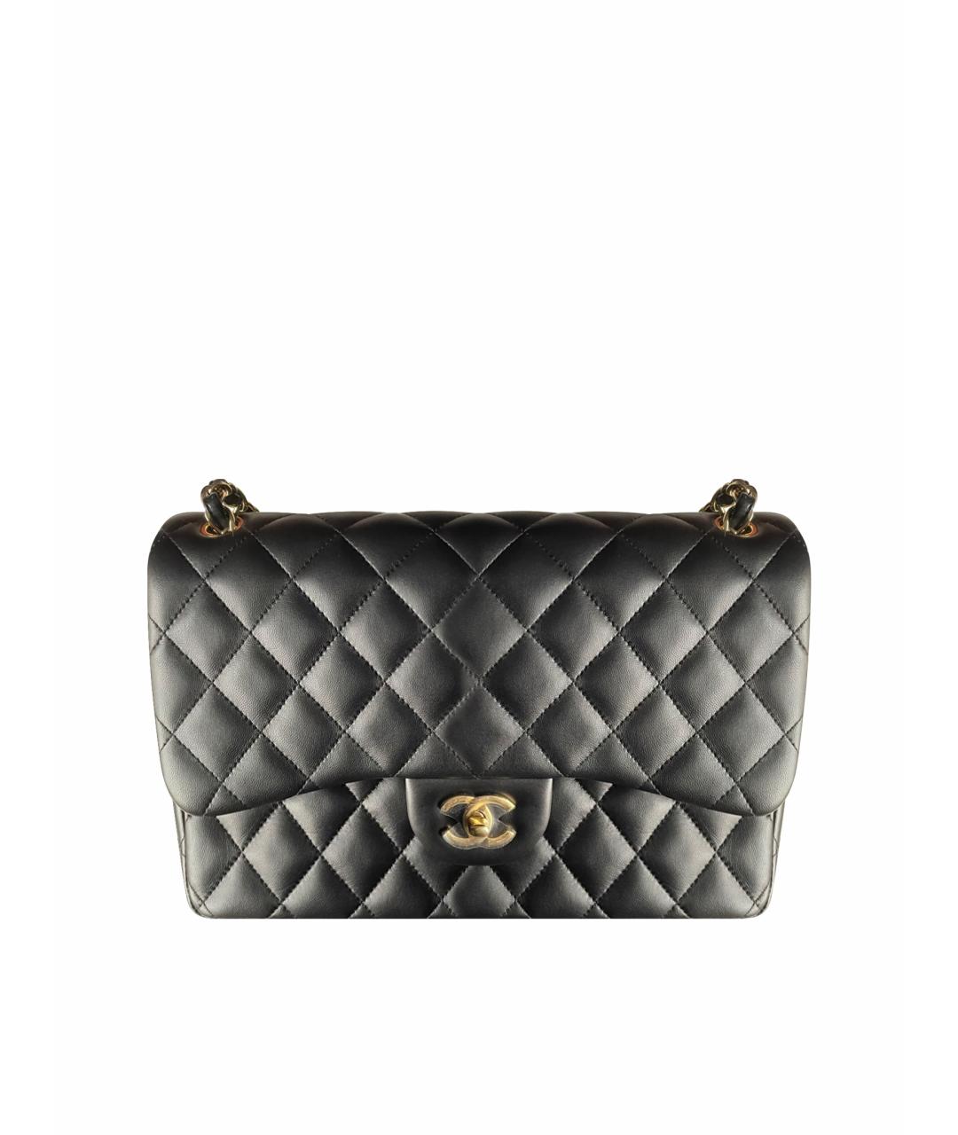 CHANEL Черная кожаная сумка через плечо, фото 1